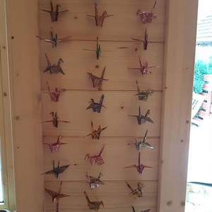 Beautiful origami crane garland, made to order.buy 3 a 4th one free.(order 3 I will send 4)