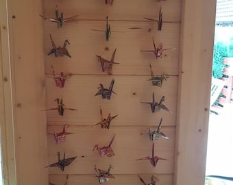 Beautiful origami crane garland, made to order.buy 3 a 4th one free.(order 3 I will send 4)