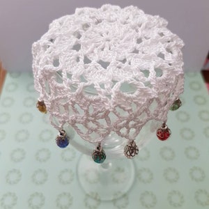 Cotton and crystal glass doilies Bild 3