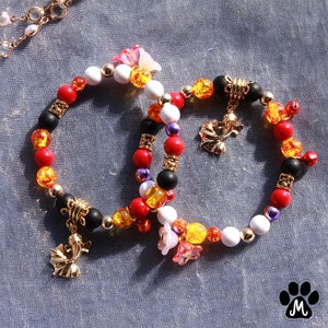Genshin Yoimiya inspired Handmade Beaded Bracelet