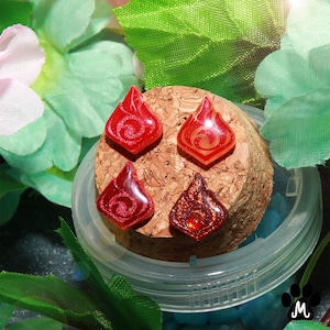Genshin Pyro Ohrstecker