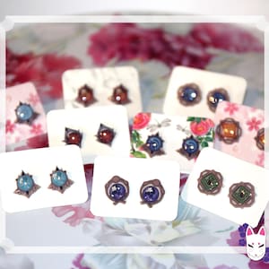 Genshin • Shrinky Dink Vision • Stud Earrings