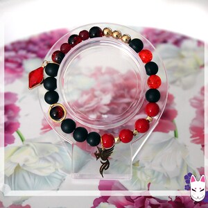 Genshin Diluc inspiriertes handgemachtes Perlenarmband