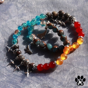 Genshin Childe/Tartaglia inspired Handmade Beaded Bracelet