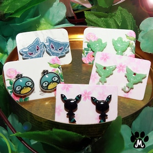 Puces d&#39;oreilles hypoallergéniques Poke - Shiny Vers.