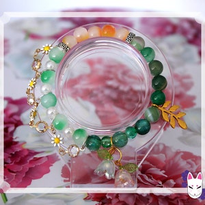 FFXIV Nophica inspiriertes handgemachtes Perlenarmband