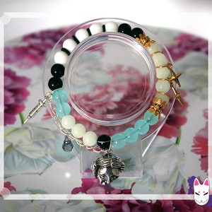 Genshin Dottore inspired Handmade Beaded Bracelet