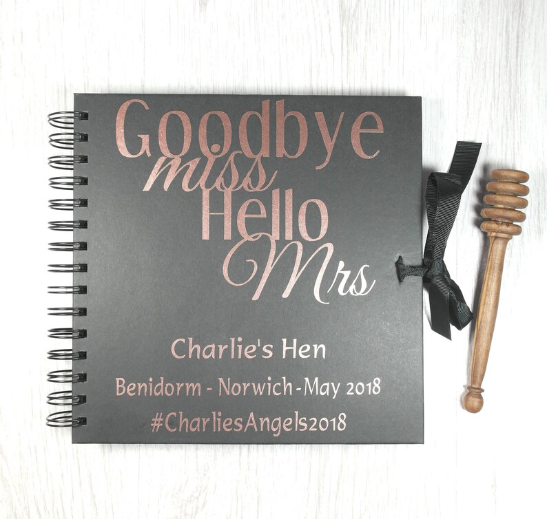 Personalised Hen Do Memory Book Hen Do Message Book Miss Etsy