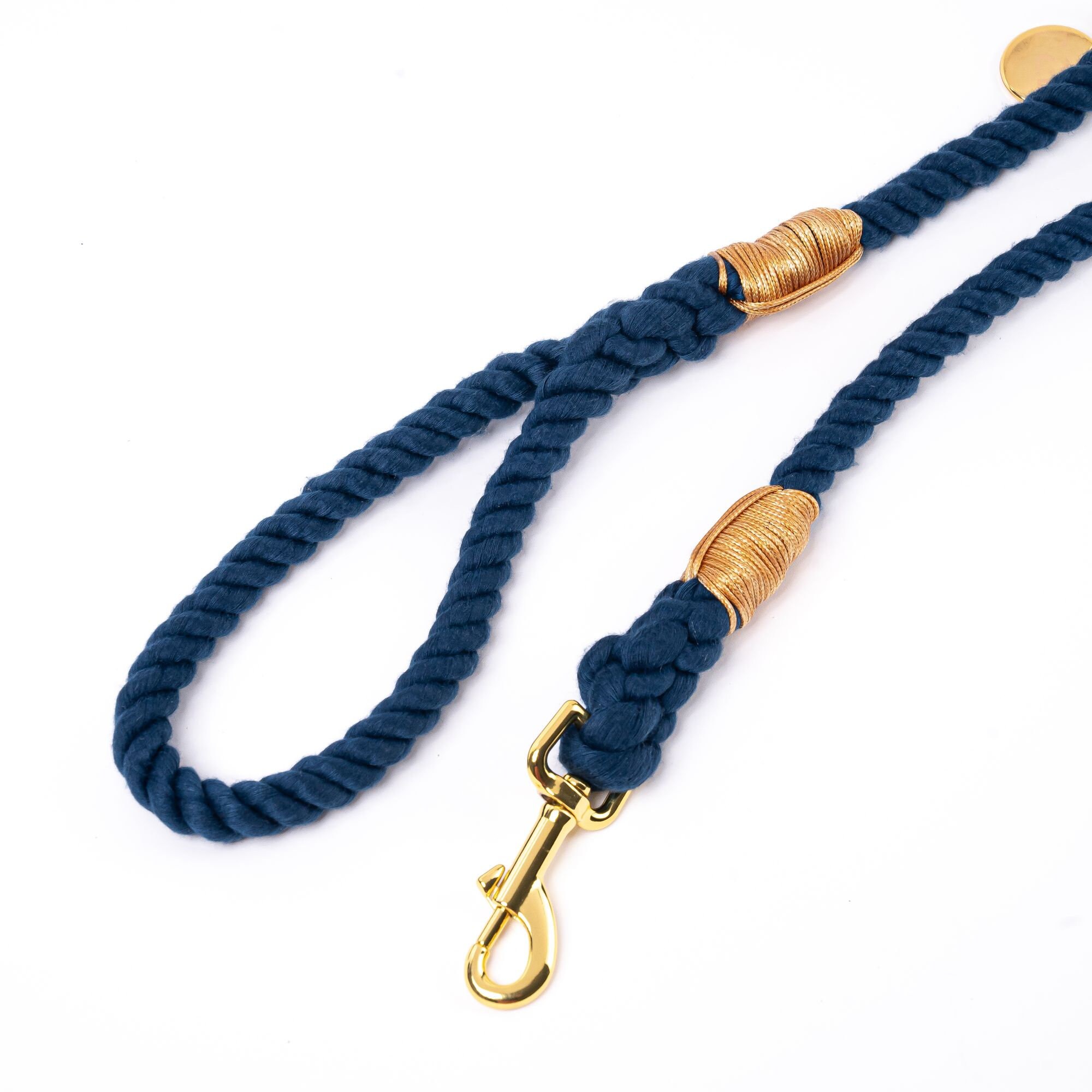 Dark Navy Rope Dog Lead 5 Foot Long Blue Dog Leash Made in Etsy