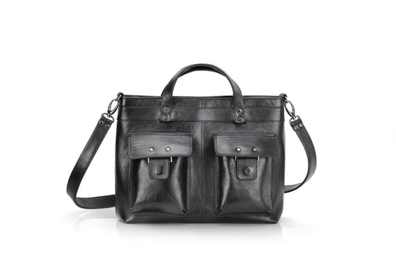 black mens satchel