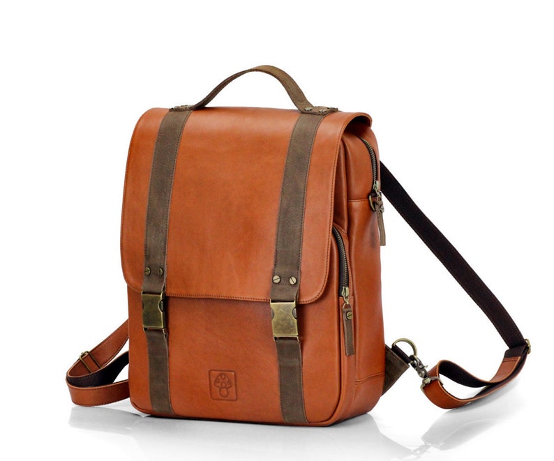 Men's Leather Backpack Large Laptop Rucksack Large Etsy