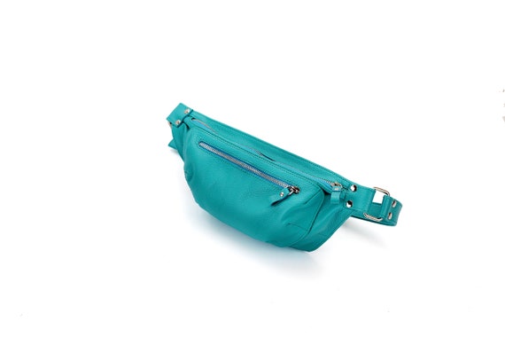 turquoise bum bag