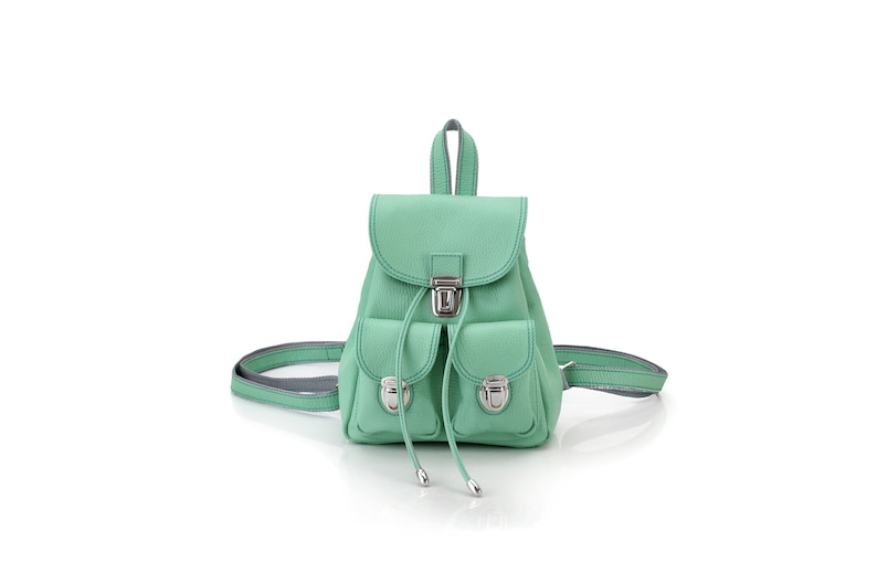 Ladies Mini Rucksack Leather Backpack Compact More colors inside Smart Female Backpack Mini Backpack for Women Small Backpack Purse