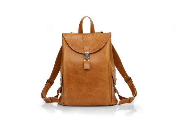 leather rucksack mens