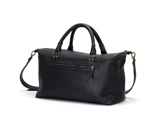 large black handbag with zip