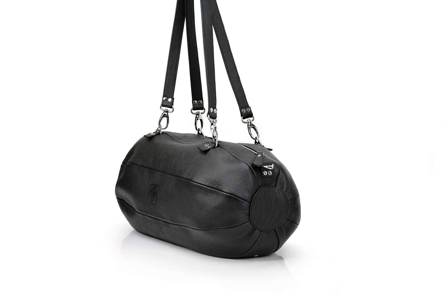 Leather Sports Bag Backpack Leather Duffle Bag Leather Etsy