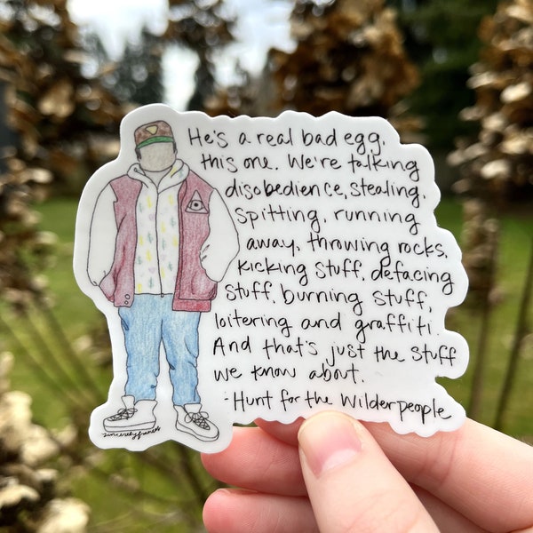 Hunt for the Wilderpeople Ricky Baker Vinyl Sticker