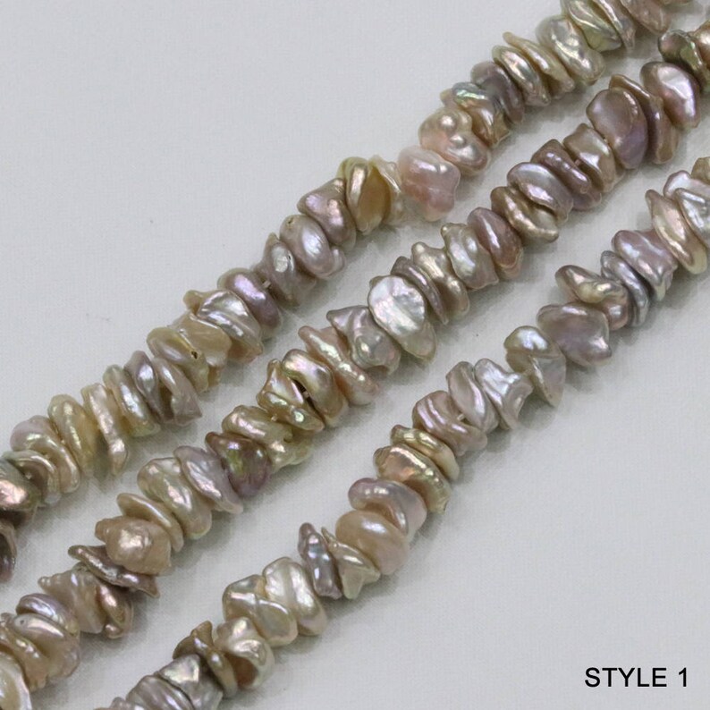 Keshi Shaped Freshwater Pearl Link Bracelet