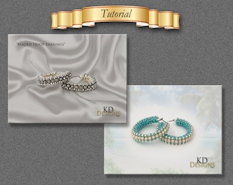 Beaded hoop Earrings