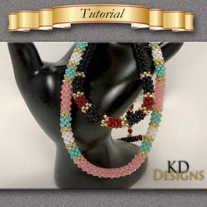 Tutorial/Pattern for Beaded &quot;Praw 5&quot; Necklace