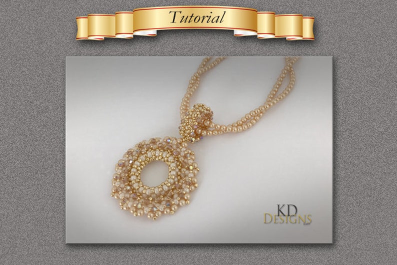 May include: A gold necklace featuring a beaded pendant in the shape of a circle. The pendant is crafted from small, iridescent beads and boasts a delicate, intricate design. The necklace is made of small, round beads and has a simple, elegant design.