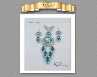 Tutorial/Pattern for "Winter's Tears" Pendent Set