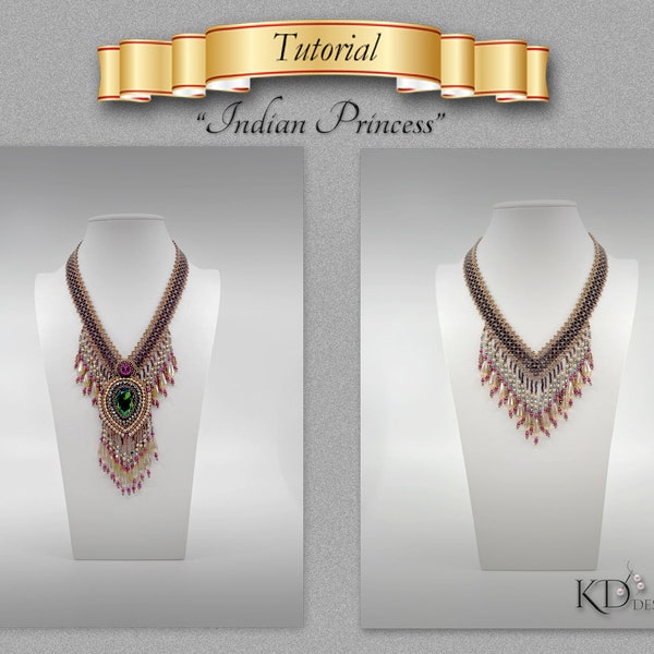 Tutorial/Pattern for "Indian Princess" with a detachable pendent