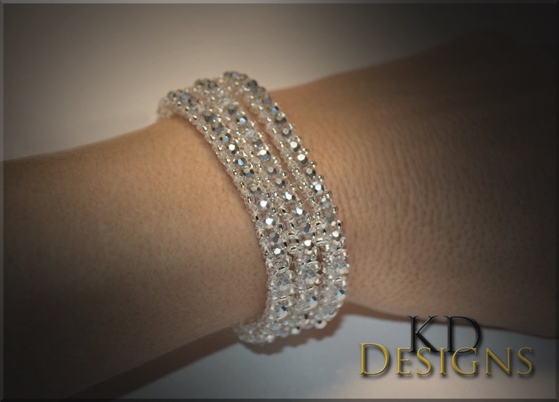 3 Strand Tennis Bracelet Etsy