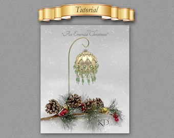 Tutorial/Pattern for "Emerald Christmas" Ornament Cover