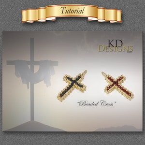 Tutorial/Pattern for &quot;2 Sided Beaded Cross&quot;