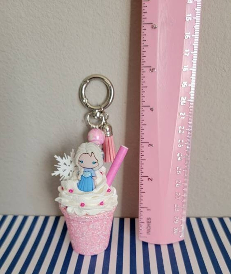 Adorable Pink Elsa From Frozen Keychain Christmas Ornament Etsy