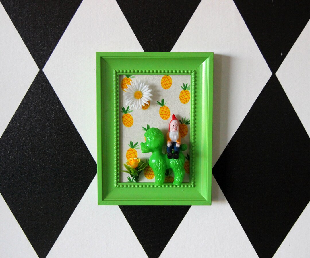 Framed Nursery Decor / Handmade Wall Hanging / Colorful Wall Etsy