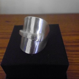 Victorian Chester Sterling Silver Hallmarked Teaspoon Ring