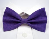 Lila Drachen Schuppen Pre-Tied Fliege (DISCONTINUED)