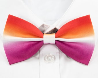 Community Lesbian Pride Ombre Pre-Tied Bow Tie