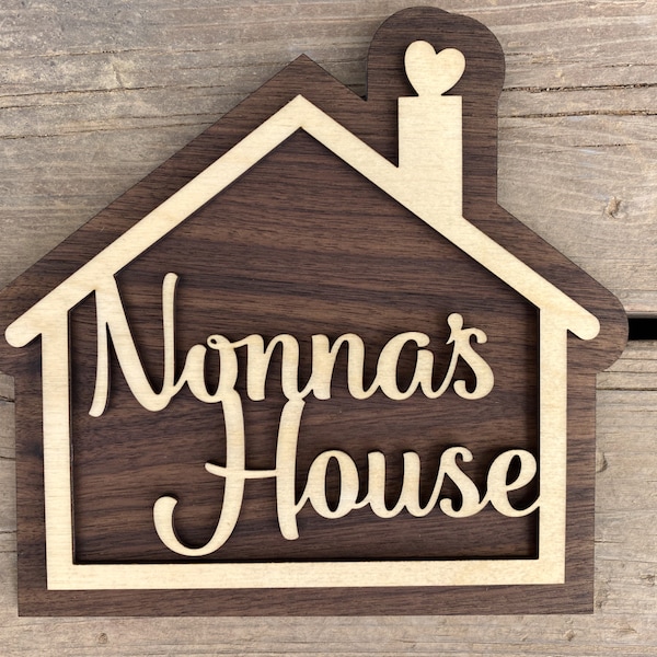 Nonna's House Sign for Your Nonna - Mothers Day Gift - Mother Grandmother Gift - A sign your Nonna will love