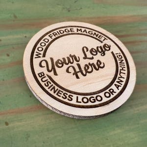 Wood Magnet with your logo or design - Wholesale price - Quantity Discount