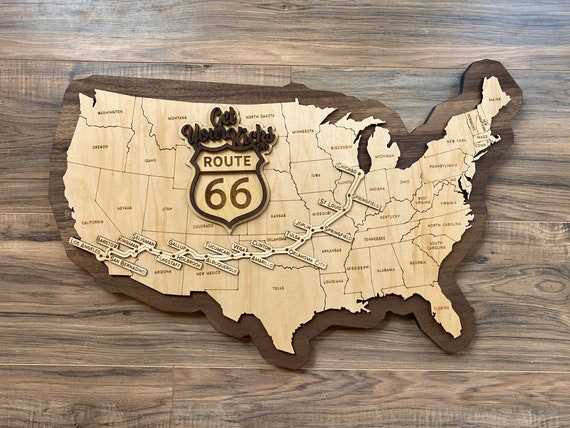 ルート66 カスタムネオサイン　未使用 ROUTE66 アメリカンクラシック ROUTE US 66 LED サイン ルート66 : アメリカン