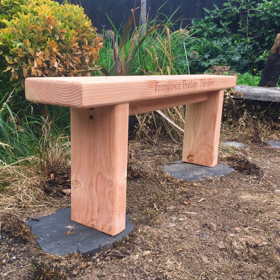 Douglas Fir Garden Bench Can Be Personalised Etsy
