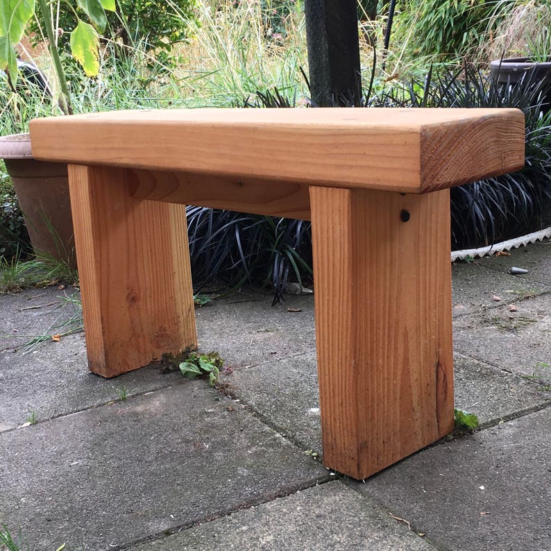 Douglas Fir Garden Bench Letter Engraving Available