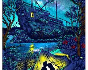 Shipwreck of Dreams - Camping Art Print
