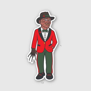 Freddy Krueger Horror Ball Sticker