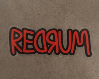 REDRUM Translucent Vinyl Sticker