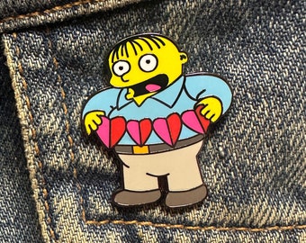 The Simpsons Inspired Ralph Wiggum Valentines Day Enamel Pin