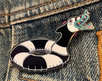 Beetlejuice's Sandworm Floatie Pin