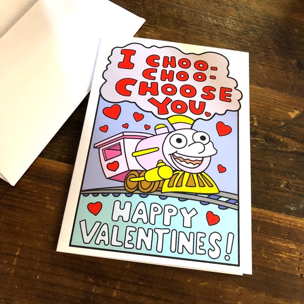 La carte de Saint-Valentin « I Choo Choo Choose You » s'inspire des Simpson
