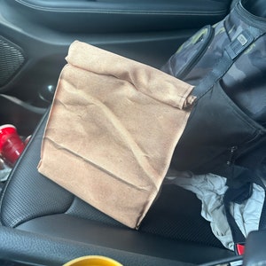 Izolowana torba papierowa z realistycznym nadrukiem, poliestrowa, podróżna torba na lunch/napoje Foodie