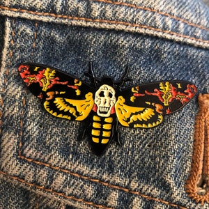 Silence of the Lambs Death&#39;s Head Moth Enamel Pin