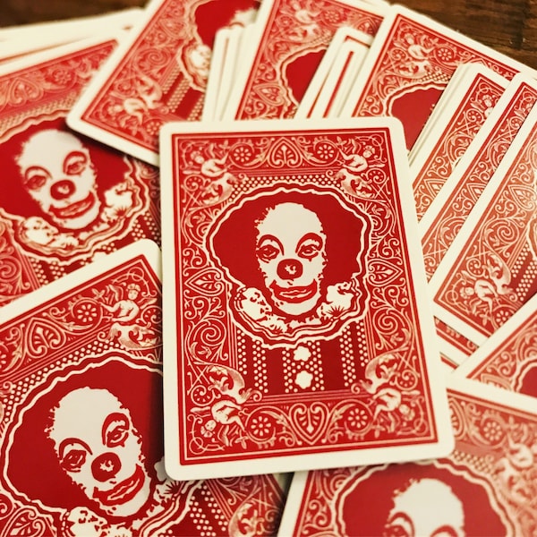 Pennywise Playing Cards Full Deck - Stephen King's IT 1990 Mini Series Replica