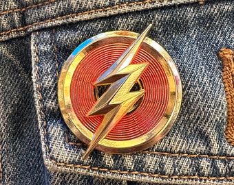 Limited Edition The Flash 2023  Lightning Bolt Logo/Shield 3d Enamel Pin